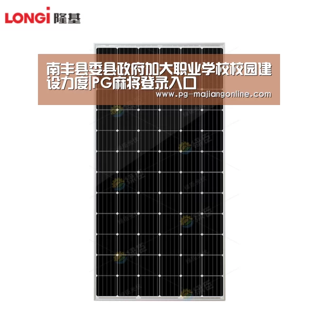 南丰县委县政府加大职业学校校园建设力度|PG麻将登录入口(图2) PG官方网站